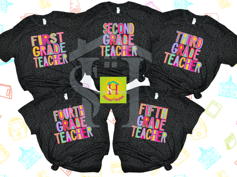 Grade Level Teacher Tees