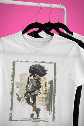 Afro Vintage Tee Sage