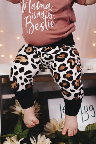 Ivory Cheetah Harem Baby Pants