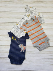 Zoo Love 3pc Onesie Set - Onesie Set - bodysuits Set - short-sleeve onesies