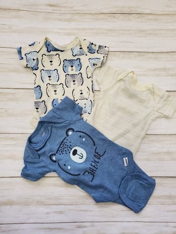 Beary Cute 3pc Onesie Set