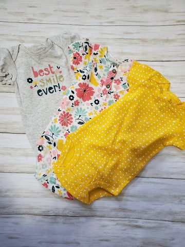 Smiley 3pc Onesie Set