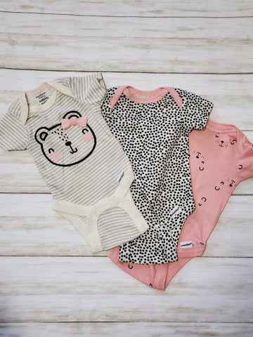 Beary Smile 3pc Onesie Set