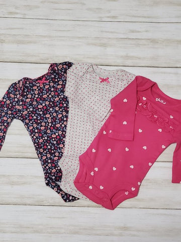 Garden Bodysuits 3pc Onesie Set