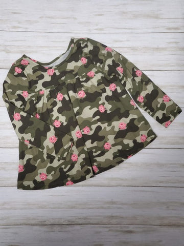 Printed Camo Top - princess Dress - Baby Girls Top - Tops - Babydress