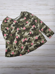 Printed Camo Top - princess Dress - Baby Girls Top - Tops - Babydress