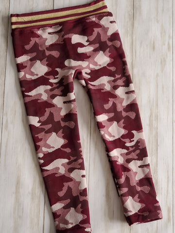 Maroon Camo Joggers