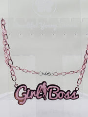 Girl Boss Charm Necklace