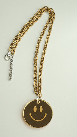 Smile Project Gold Mirror Necklace