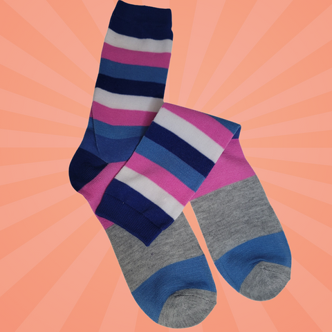 Colorful Socks Cotton Candy