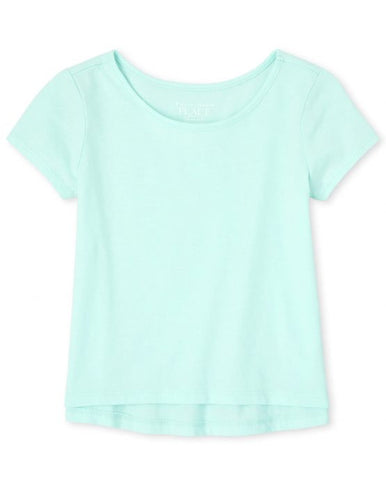 Aqua Hi Lo Layer Tee - Preemies, Babies & Kids Boutique