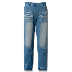 Washed Denim-Like Joggers