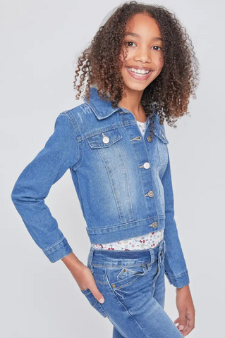 Denim Jacket w/Removable Hoodie