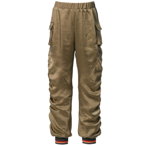 Shimmery Ruched Jogger