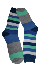 Summer Blues Thick Line Sock