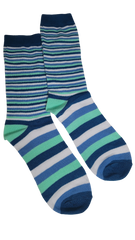 Summer Blues Thin Line Sock